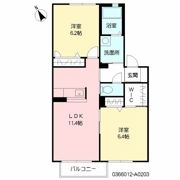 クラヴィエひびきのの間取り画像