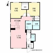 シャンティ C棟の間取り画像