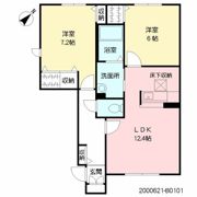 パストラル久留米 B棟の間取り画像