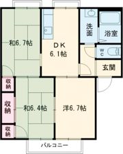 サンシャインハイツAの間取り画像