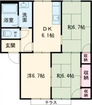サンシャインハイツAの間取り画像