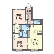 エクラシエの間取り画像