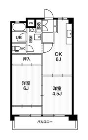 ビレッジハウス那加1号棟の間取り画像