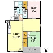 ホワイトヒルズ山陽 A棟の間取り画像