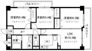 ファインコート鴻池南館の間取り画像