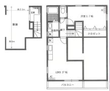 戸建てアパートの間取り画像
