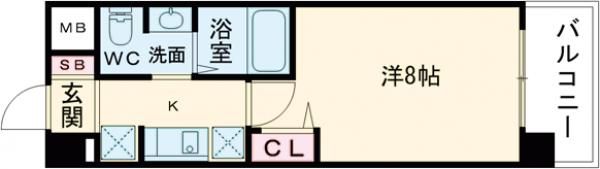 R-ⅦCourtの間取り画像