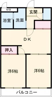総業水戸第二ハイムの間取り画像