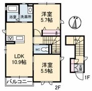 オルエルブ福泊の間取り画像