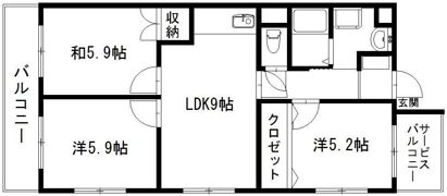 ラフォーレ東の間取り画像