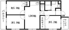 ラフォーレ東の間取り画像