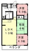 レジデンス桜の間取り画像