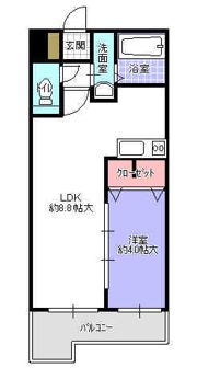 シャローム天神北の間取り画像