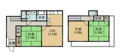 取手市中原貸家の間取り画像