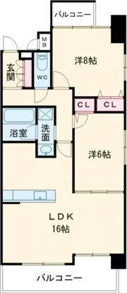 サムティグランツ神戸の間取り画像