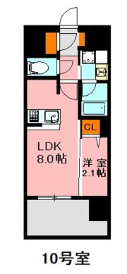 デュ・レジア博多レジデンスの間取り画像