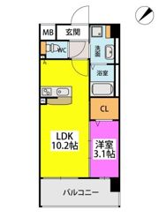 フルハウス高宮の間取り画像