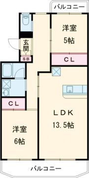 ペアシティ久喜壱番館の間取り画像