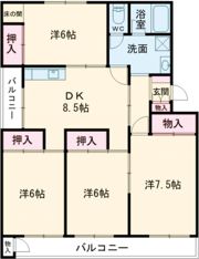 ヴィラナリー小倉南の間取り画像