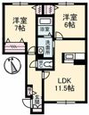 グランマスト木太町Ⅱ棟の間取り画像