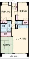 パレス新下関の間取り画像