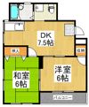 ハイツ遊歩道の間取り画像