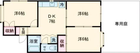 ハイツユニ楠乃の間取り画像