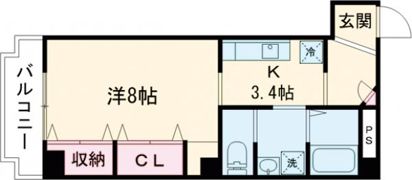 クオリア上街 鷹城館の間取り画像