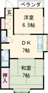 FコーポⅡの間取り画像
