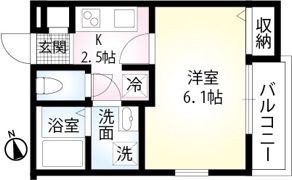 フローリッシュ津田沼Ⅲの間取り画像