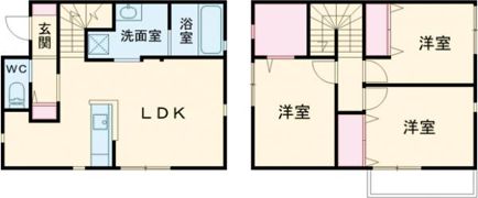 メゾン・ヴェルテ尾上の松 Aの間取り画像