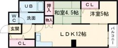 ロイヤルハイツ太寺の間取り画像