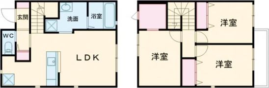 メゾン・ヴェルテ尾上の松 Bの間取り画像