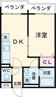 プレミアムスイート狭山駅前の間取り画像