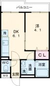 プレミアムスイート狭山駅前の間取り画像