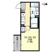 ベイルーム相模大塚の間取り画像