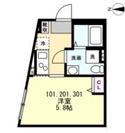 ベイルーム相模大塚の間取り画像
