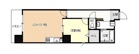 ディアコート千早の間取り画像