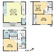 葛飾区亀有2丁目 戸建の間取り画像