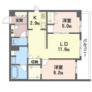 アコルデ弥勒寺の間取り画像