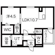 HARUレーベンハイム中村の間取り画像