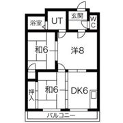 酒カネハイツの間取り画像