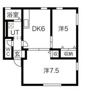 レトア絹香Bの間取り画像