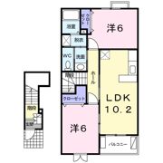 プルメリアSの間取り画像
