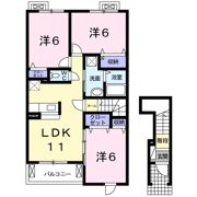 コンフォートやまと Aの間取り画像