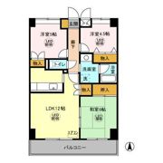 グランディス新八柱の間取り画像