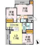 D-ROOM 分梅の間取り画像