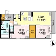 D-ROOM 分梅の間取り画像