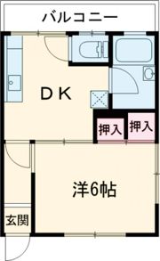 リバティ尾上 2Fの間取り画像