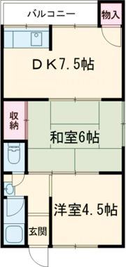 パールハイツ尾上の間取り画像